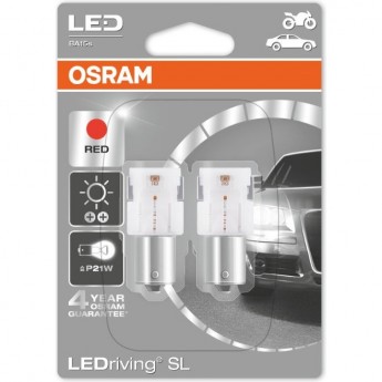 Автолампы OSRAM P21W LEDRIVING SL Standart RED 7458R-02B (2 шт) Автолампы OSRAM P21W LEDRIVING SL Standart RED 7458R-02B (2 шт)